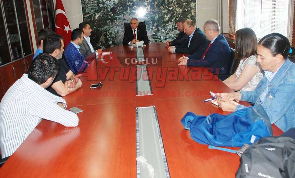 Çorluspor 1947 Yönetiminden Kaymakam Kılıç'a Ziyaret