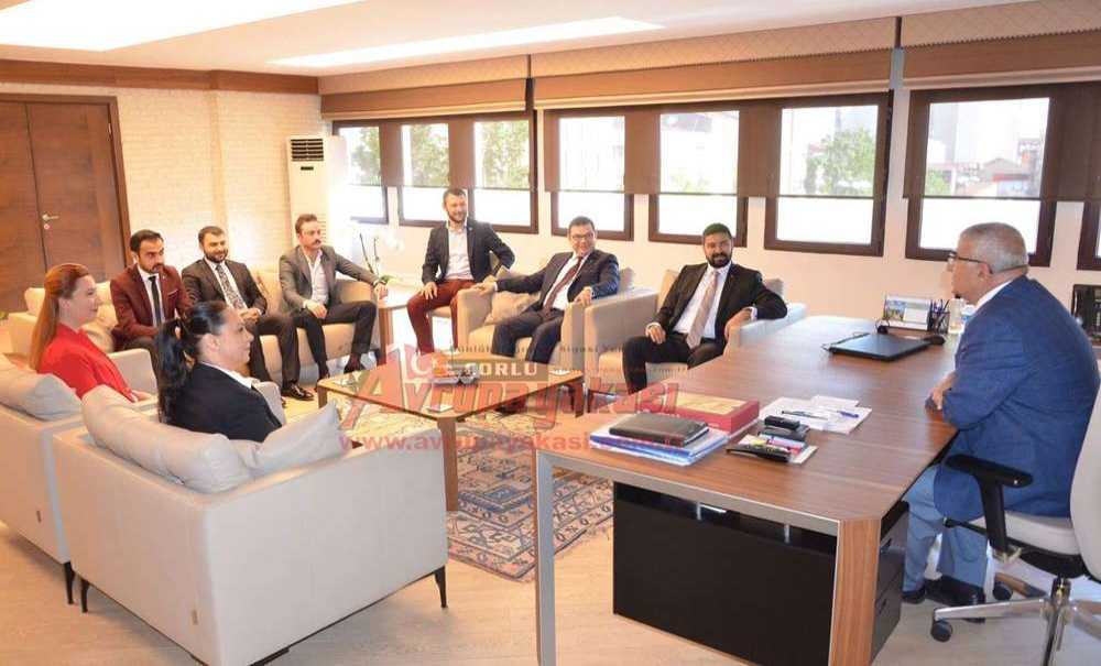 Mhp Çorlu İlçe Yönetiminden Kaymakam Kılıç Ve Başkan Baysan'a Ziyaret