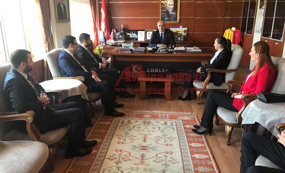 Mhp Çorlu İlçe Yönetiminden Kaymakam Kılıç Ve Başkan Baysan'a Ziyaret