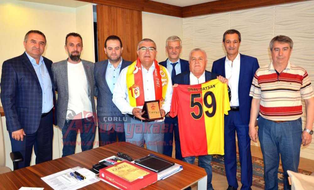 Çorluspor Yönetiminden Başkan Baysan'a Ziyaret