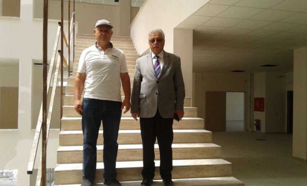 Müdür Güçlü Çorlu Spor Lisesi İnşaatını İnceledi
