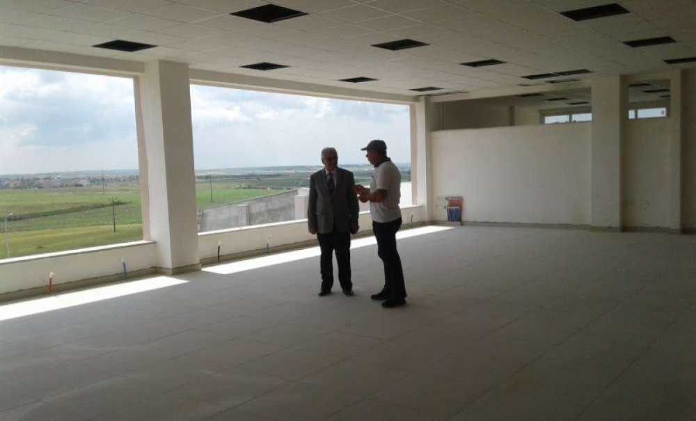 Müdür Güçlü Çorlu Spor Lisesi İnşaatını İnceledi