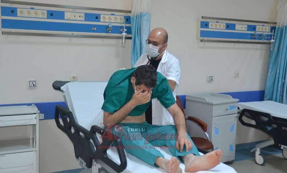 Çorlu Devlet Hastanesi'nde Tatbikat