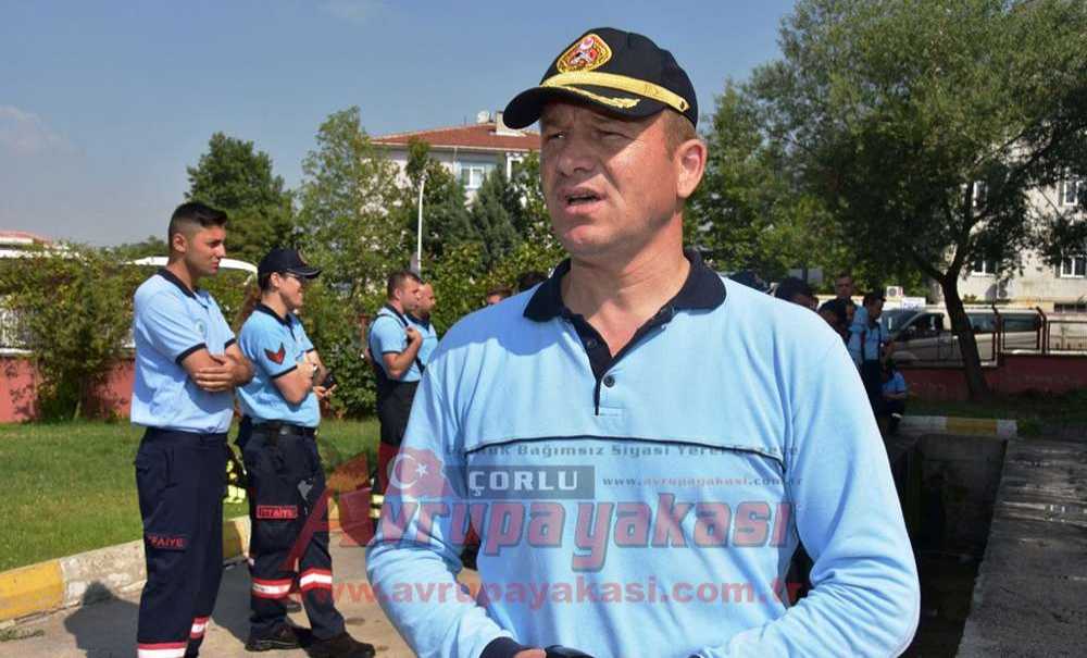 Fransız İtfaiyecilerden Çorlulu İtfaiyecilere Yangına Müdahale Teknikleri Eğitimi