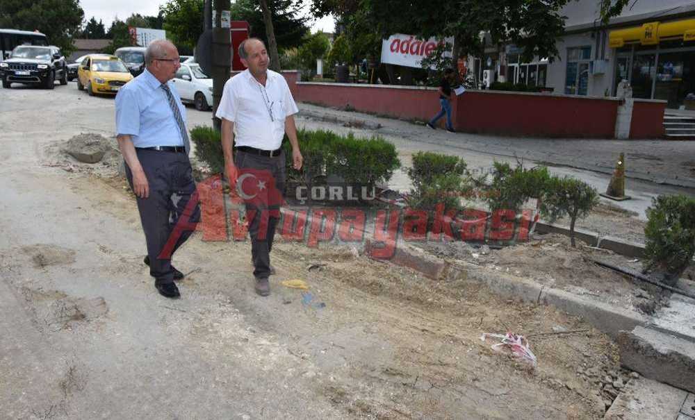 Başkan Albayrak Çorlu'daki Çalışmaları Yerinde İnceledi
