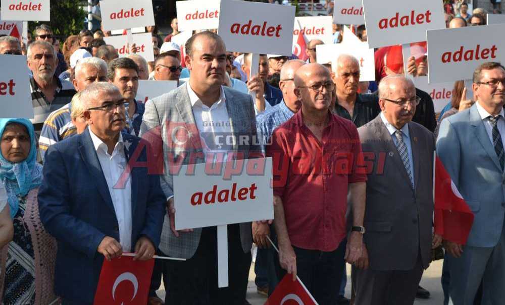 Chp Çorlu İlçe Örgütü'nden Adalet Yürüyüşü Chp Tekirdağ Milletvekili Emre Köprülü: “Çağdaş, Demokratik Türkiye Cumhuriyeti'ne Yürüyüşümüz Kararlılıkla Devam Edecektir”