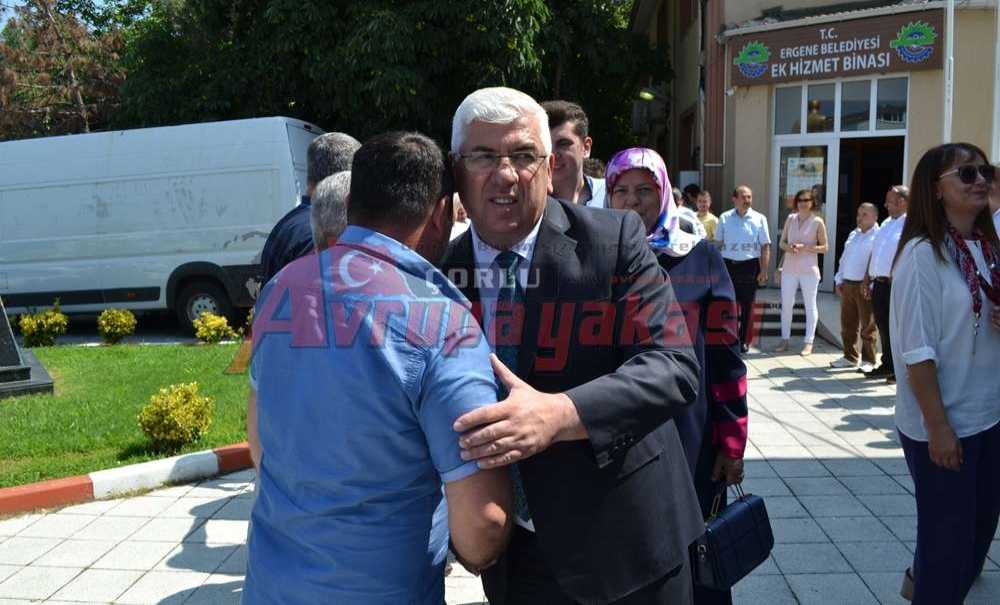 Ergene'de Bayramlaşma Töreni Düzenlendi