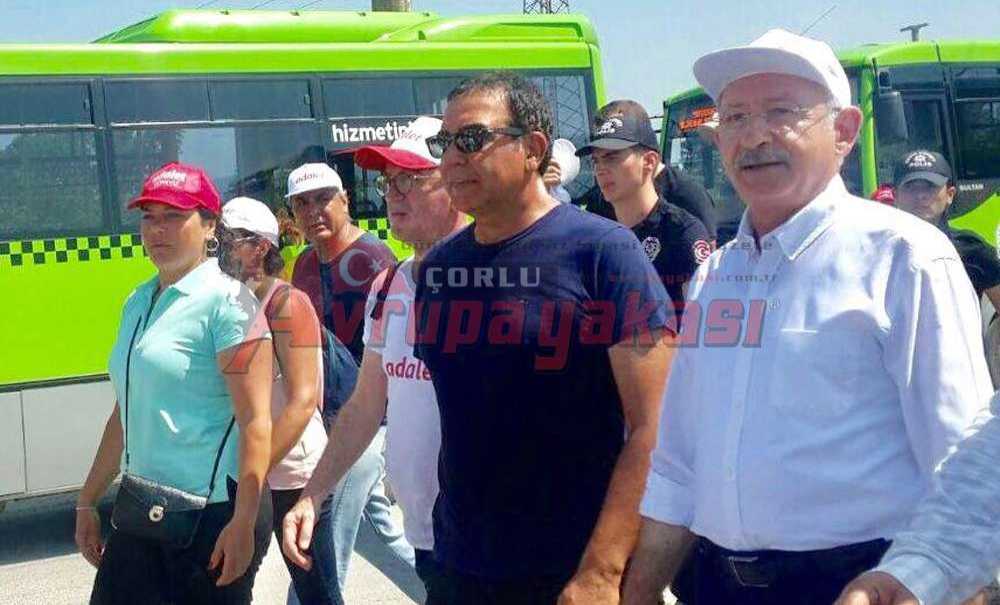 Çorlu Chp Adalet Yürüyüşüne Katıldı