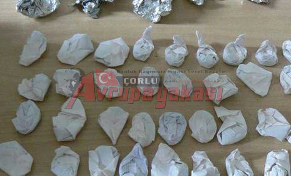Çorlu Kom Ekipleri Uyuşturucu Ele Geçirdi