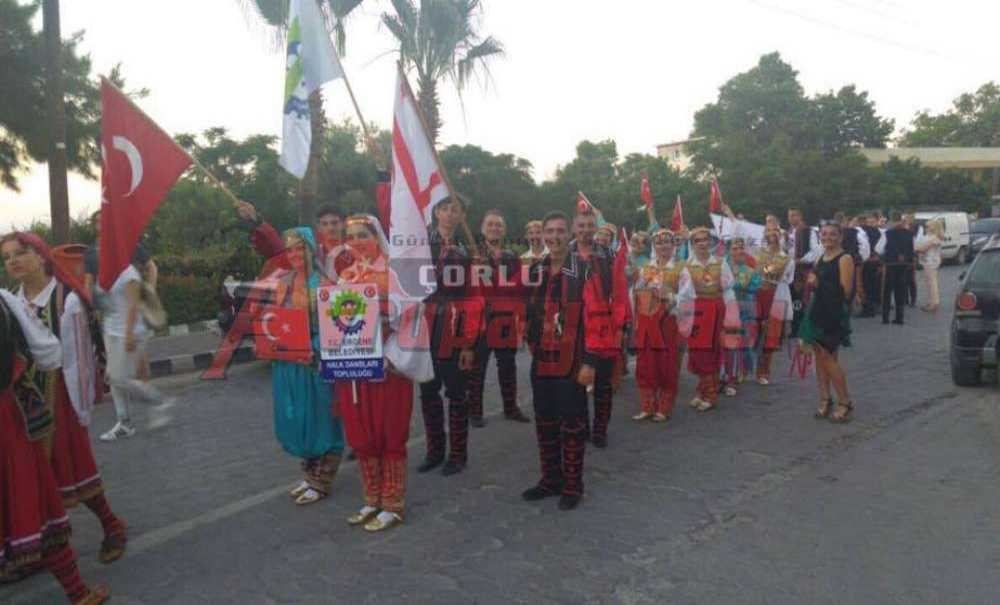 Ergene Belediyesi Halk Dansları Topluluğu Lapta Festivali'ne Katıldı