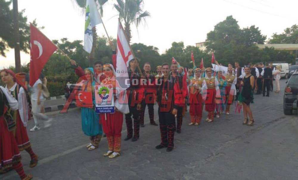 Ergene Belediyesi Halk Dansları Topluluğu Lapta Festivali'ne Katıldı