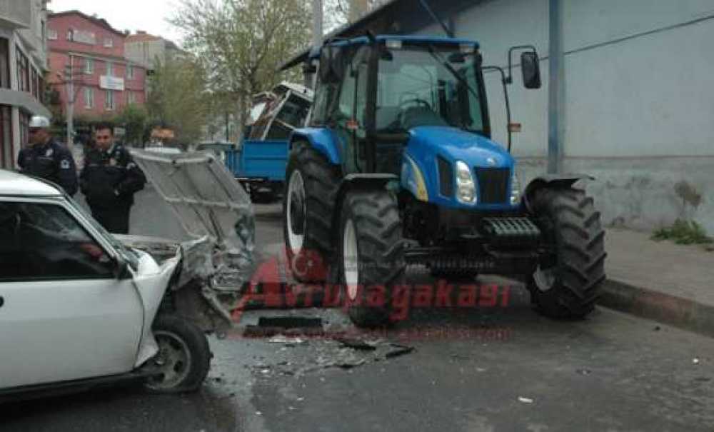 Çorlu`da Kaza 1 Yaralı