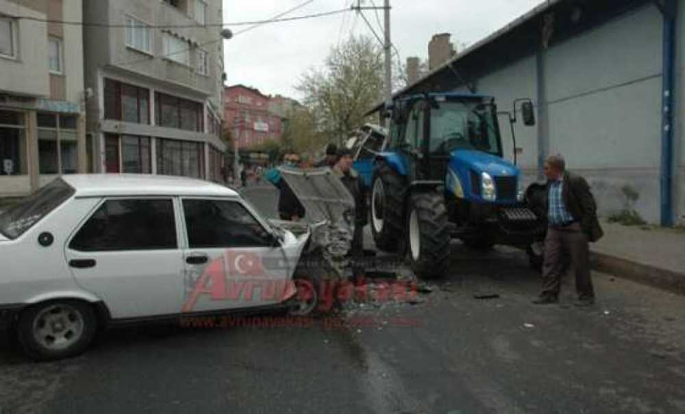 Çorlu`da Kaza 1 Yaralı