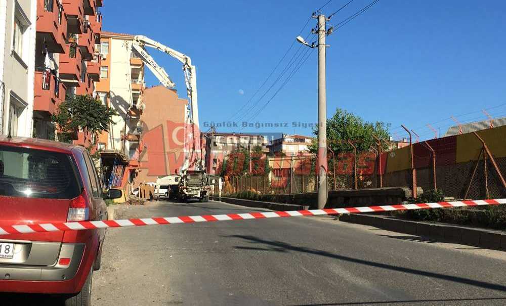 Beton Mikserleri Trafiği Aksatıyor