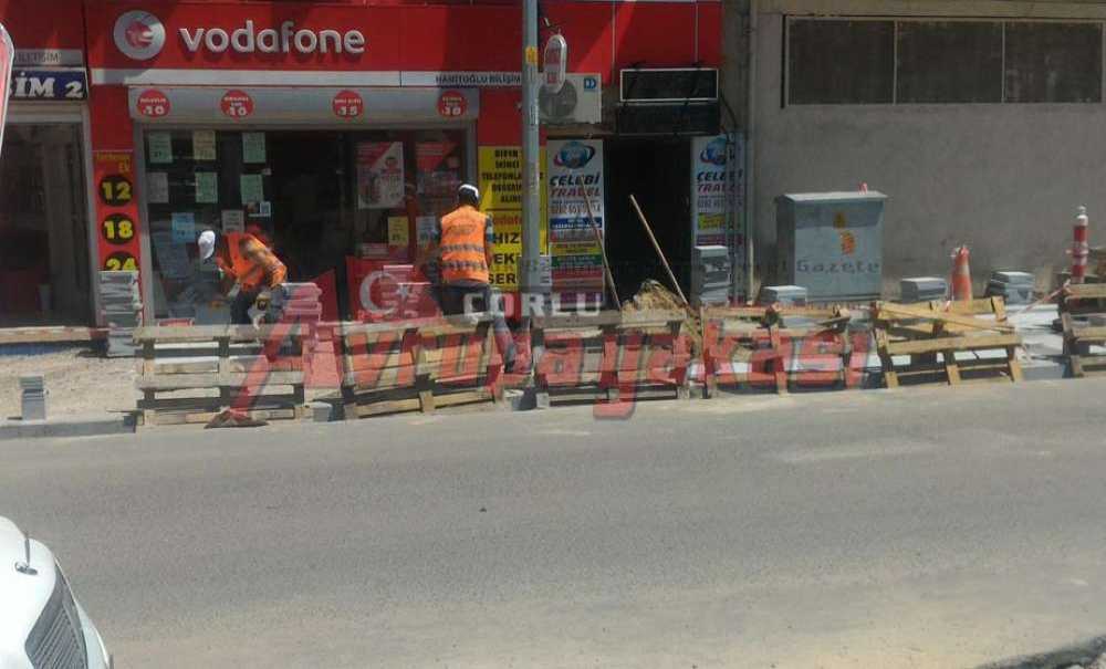 Çorlu Belediyesi'nin Yol Çalışması Tüm Hızıyla Devam Ediyor