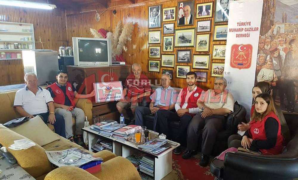 Çorlu Gençlik Merkezi'nden Gaziler Derneği'ne Ziyaret