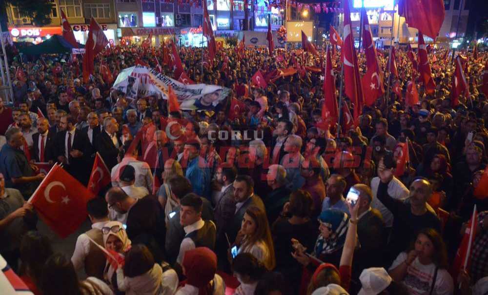 Çorlu Tek Vücut Oldu Meydanı Doldurdu