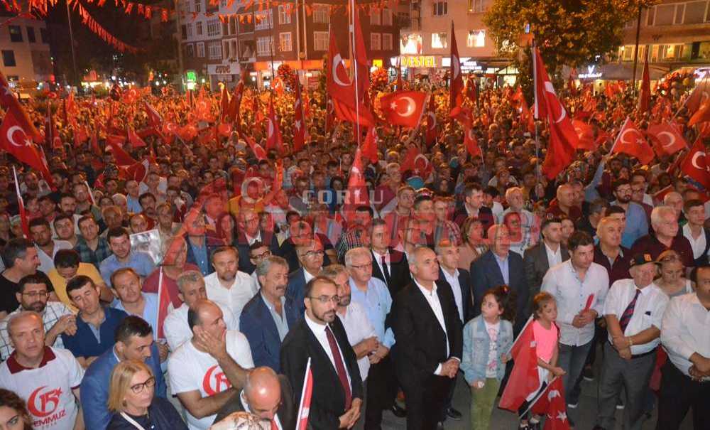 Çorlu Tek Vücut Oldu Meydanı Doldurdu
