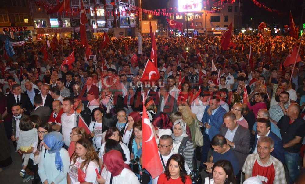 Çorlu Tek Vücut Oldu Meydanı Doldurdu