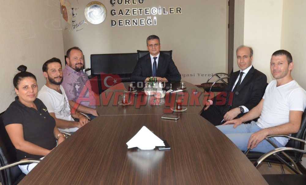 Başsavcı Sekücü Ve Başkan Altunay'dan Çorlu Gazeteciler Derneği'ne Veda Ziyareti