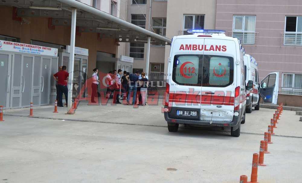 Çorlu'da Kbrn Şüphesi 5 İşçi Hastanelik Oldu