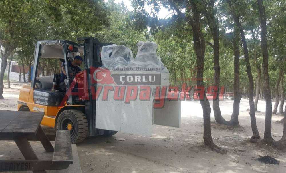 Kapaklı Belediyesi'nden Kazak Gölüne Düzenleme