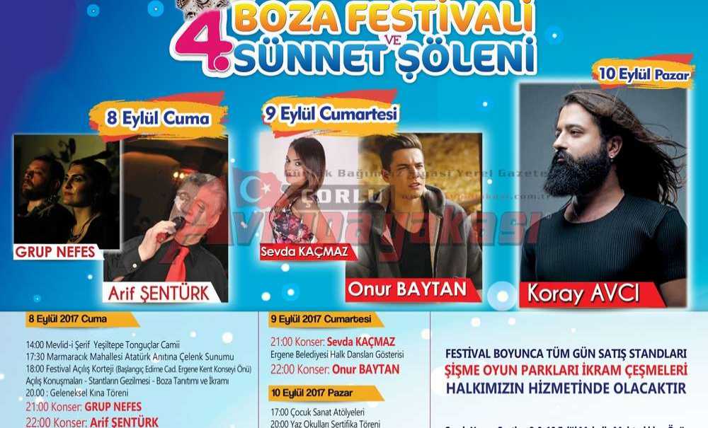 Ergene'de Festival 8 Eylül'de Başlıyor