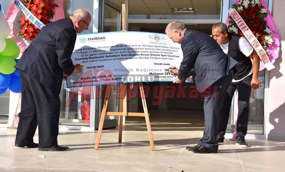 Trakya'nın Tek Spor Lisesi Çorlu'da Açıldı