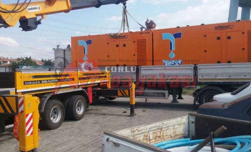 Teski'den Çorlu'ya 22 Adet Jeneratör