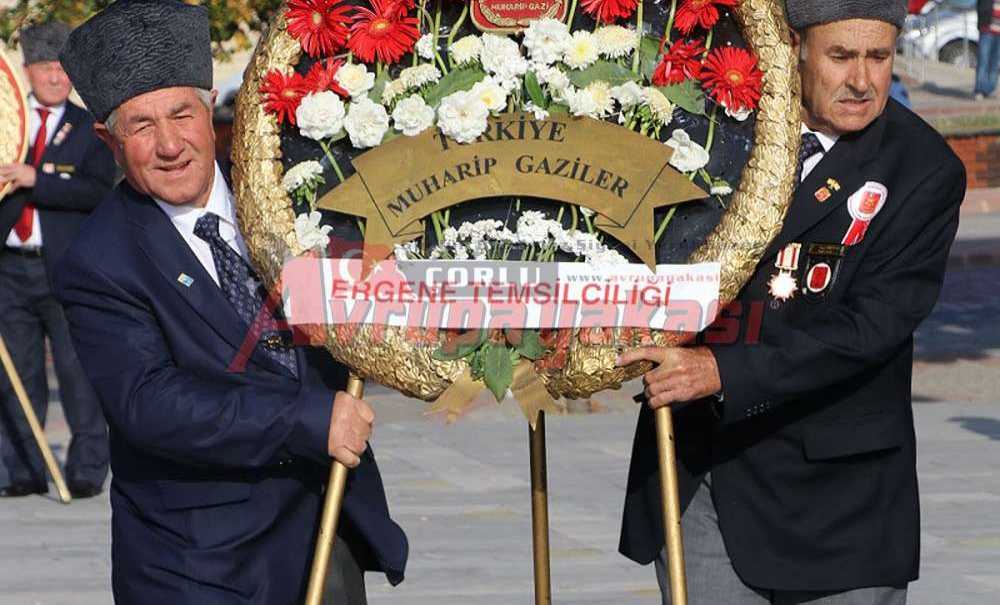 Ergene'de 19 Eylül Gaziler Günü Törenle Kutlandı