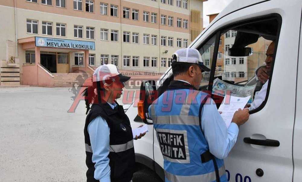 Büyükşehir Öğrenci Servislerini Denetledi