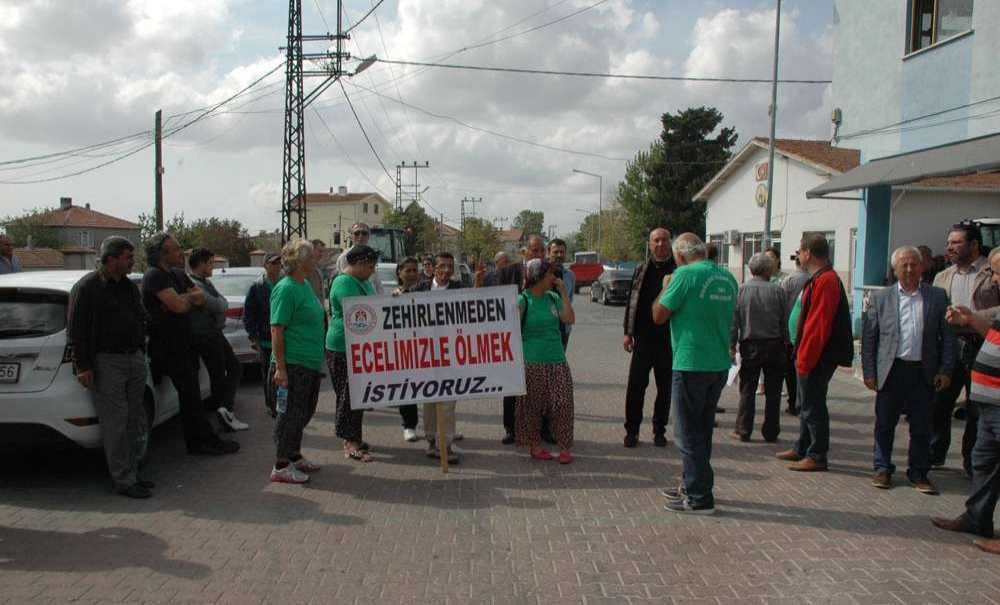 Seymen'de Çed Toplantısına Tepki