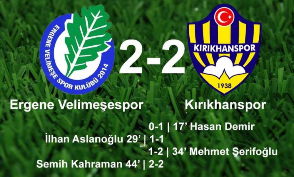 Ergene Velimeşespor Kendi Evinde Kayıp