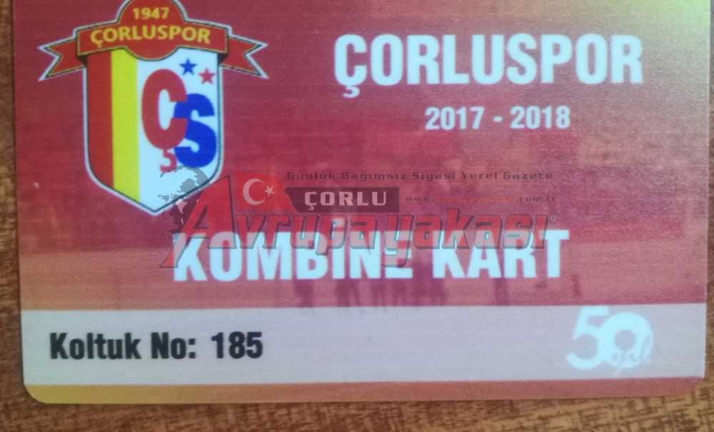 Çorluspor 1947 Kombine Kartları Yoğun İlgi Görüyor