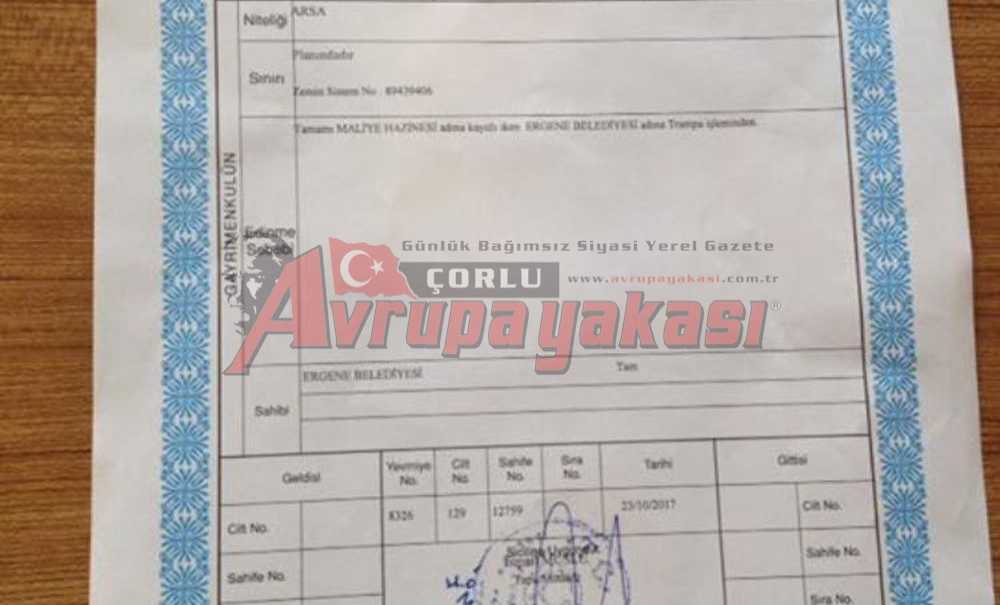 Yeni Hizmet Binası İçin Takasla Çözümü