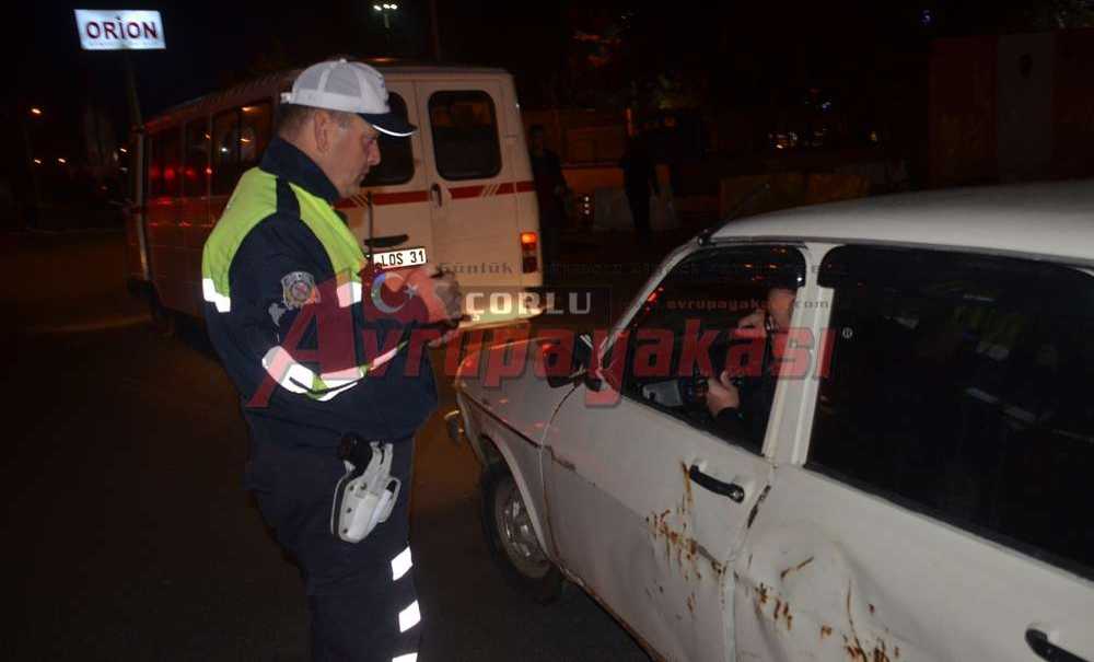 Çorlu Emniyetinden Trafik Uygulaması