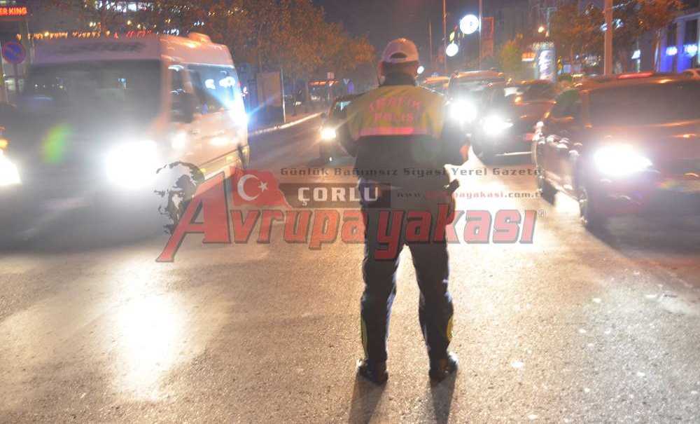 Çorlu Emniyetinden Trafik Uygulaması