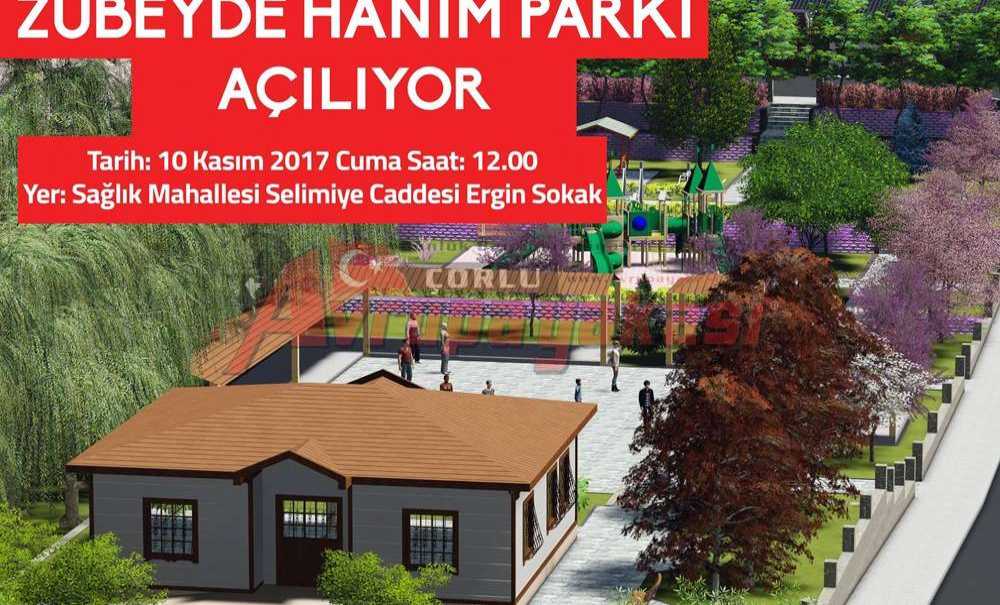 Zübeyde Hanım Parkı Ergene'de Açılacak