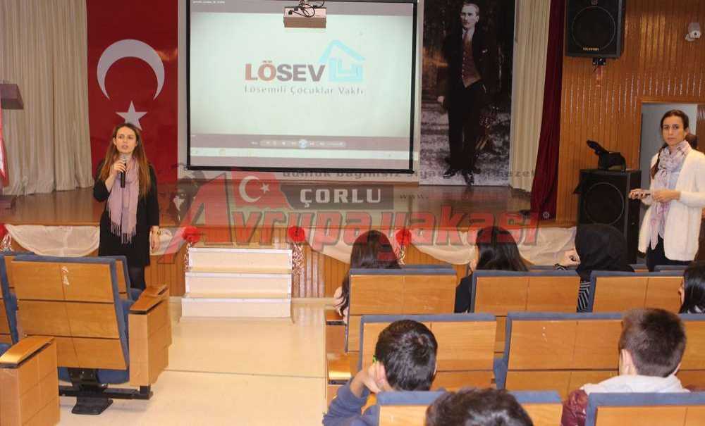 Özel Çorlu Sağlık Koleji'nde 2-8 Kasım Lösemili Çocuklar Haftası Etkinliği