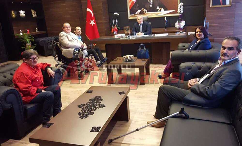 Sakatlar Derneği`nden Kaymakama Ziyaret