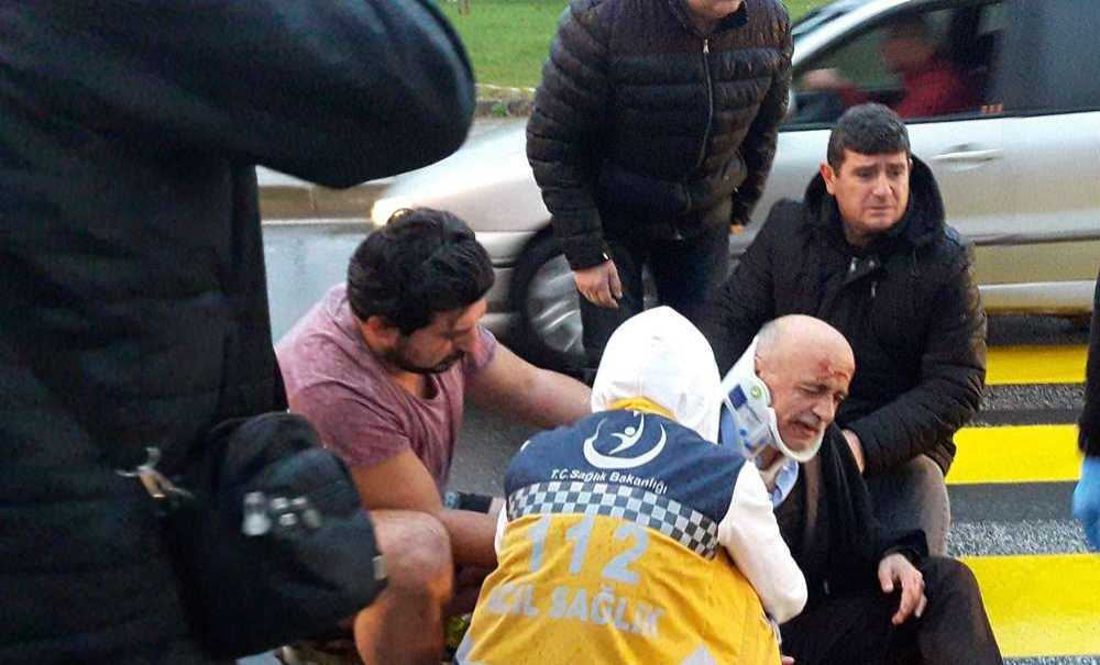 Lise Müdürü Araç Çarpması Sonucu Yaralandı