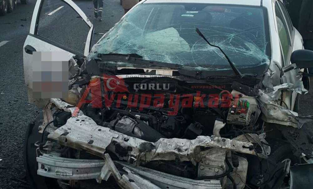 Ergene İlçesinde Kaza; 1 Yaralı