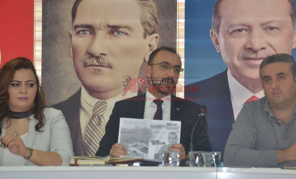 Ak Parti Çorlu İlçe Teşkilatı Basın Ile Bir Araya Geldi