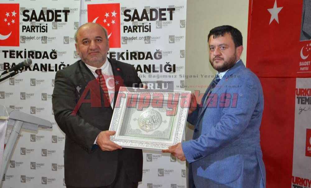 Saadet Partisi Çorlu'da Aslan'la Devam Dedi