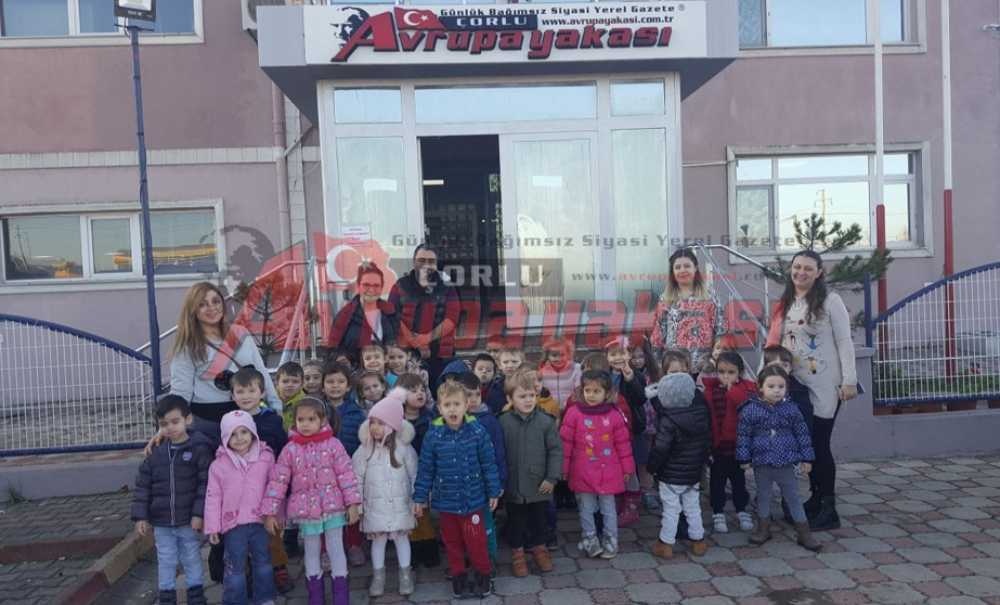 Minikler Gazetemizi Ziyaret Etti