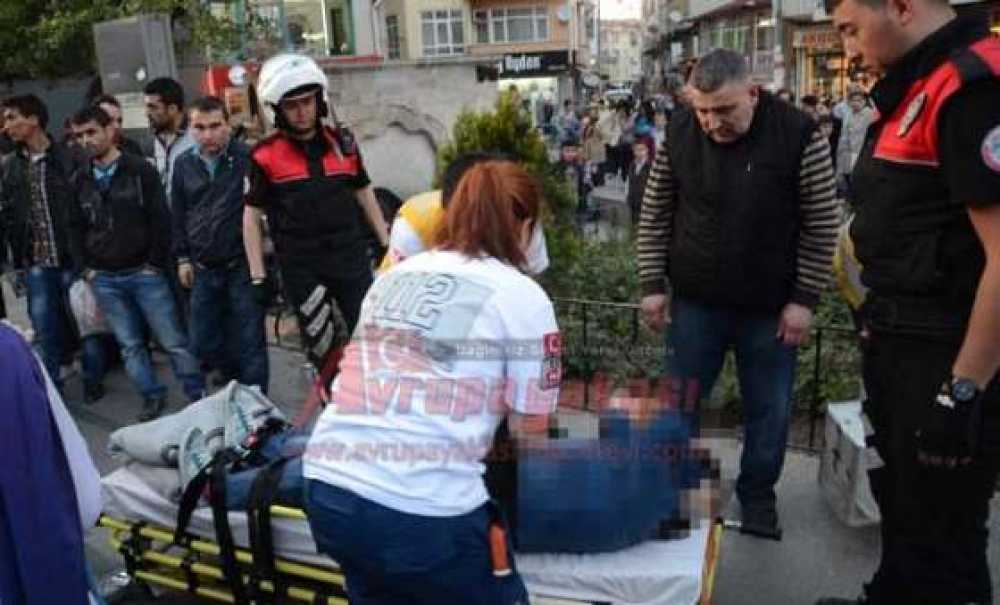 Sinir Krizi Geçiren Kadın Korkuttu