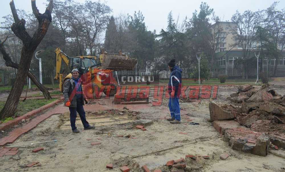 Çorlu Belediyesi İlk Çalışmayı Başlattı