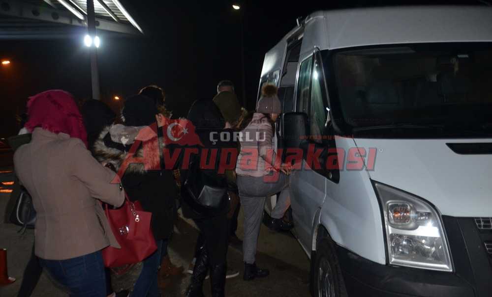 Çorlu'da Masaj Salonlarına Baskını, 18 Gözaltı