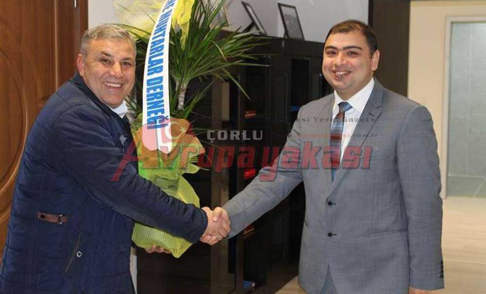 Muhtarlardan Ergene'ye Hayırlı Olsun Ziyareti