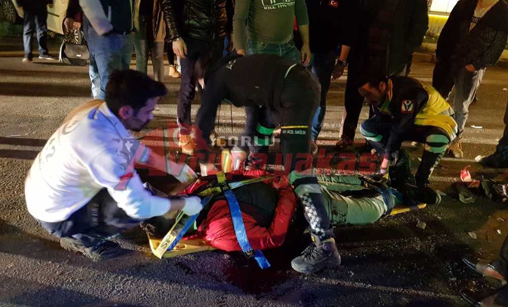 Motosiklet Sürücüsü Ağır Yaralandı